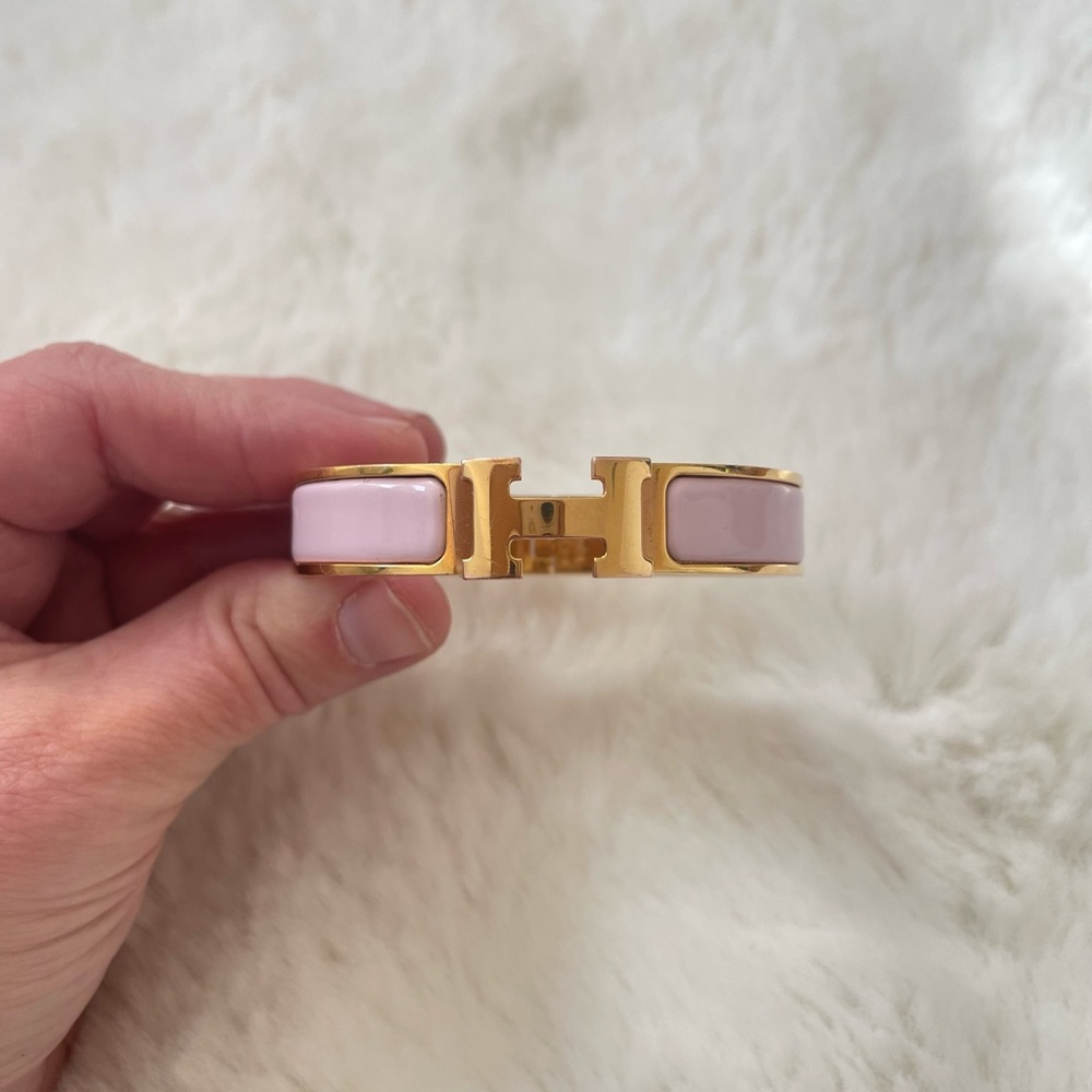Hermes Rose Gold Dragee Click Clac- PM
EUC